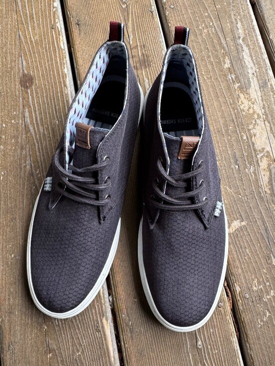 EUC Ben Sherman Charcoal Gray Bristol Canvas Chukka Boots in Men\'s 11/EU 44 main image 5